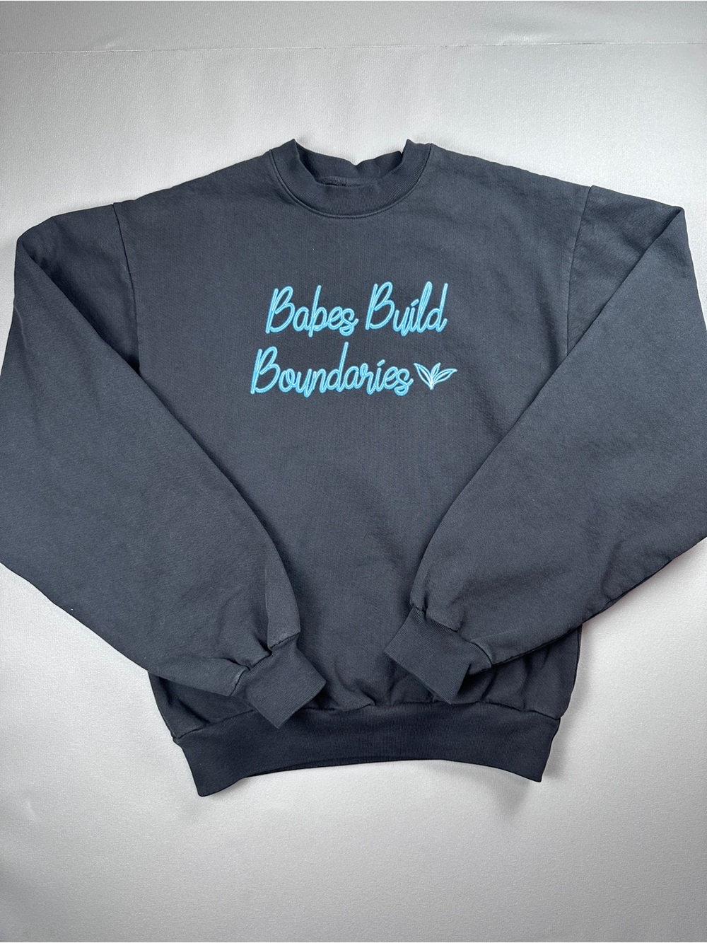 Women’s Charcoal 'Babes Build Boundaries' Crewneck Sweatshirt